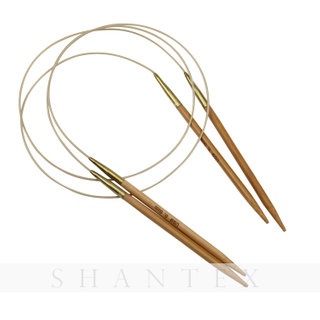 Aiguille à tricoter circulaire en bambou avec joint en cuivre